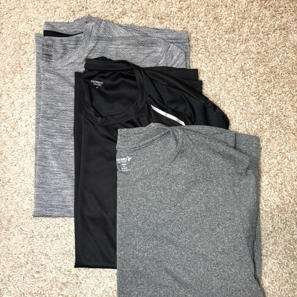 Men's Activewear Shirts (Set of 3)